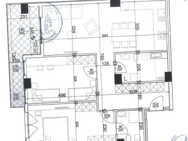 Tirane, shitet apartament 2+1+Ballkon Kati 8, 131 m² 222.700 €