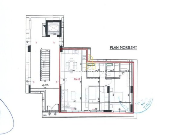 Tirane, shitet apartament 2+1+Ballkon Kati 2, 111 m² 179.568 € (Bellevue Residence, Rruga e Elbasanit, Perballë Xi Tirana, Albania)