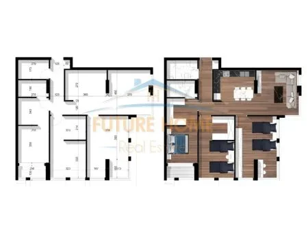 Tirane, shitet apartament 3+1 Kati 6, 134 m² 618.000 € 
