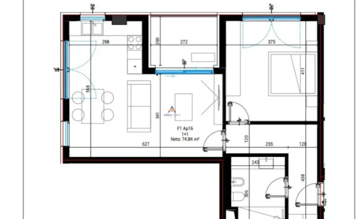Vlore, shitet apartament 1+1+Ballkon , 88 m² 264.930 € (SQUARE VILLAGE, DRIMADHE)