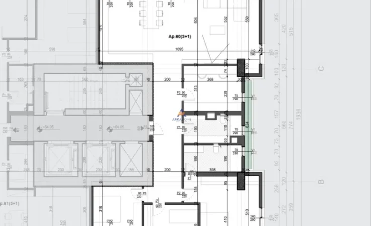 Tirane, shitet apartament 3+1+Ballkon Kati 17, 236 m² 943.800 € (NDODHET AFER SHESHIT WILLSON RRUGA SULEJMAN DELVINA)