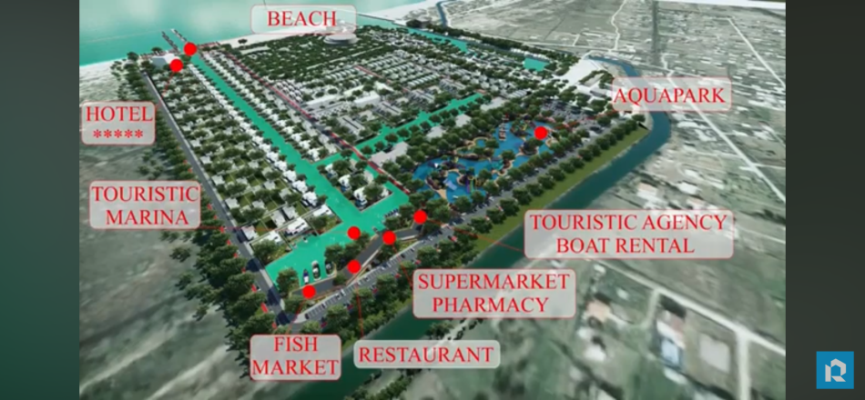 Turquoise Marina, Gjiri i Lalezit shes apartament  Kati 3, 350.000 Euro