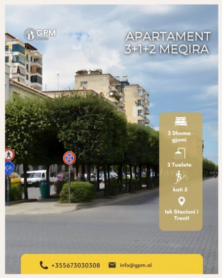 Tirane, jepet me qera apartament 3+1 Kati 5, 400 € 