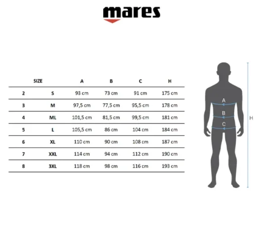 Tirane, shes Kostum per Zhytje Mares Pioneer 7 mm 100 €