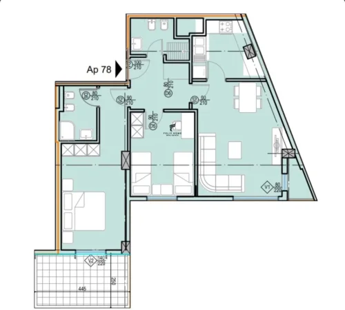 Tirane, jepet me qera zyre Kati 7, 112 m² 650 € (RRUGA FORTUZI)