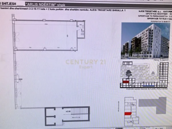 Tirane, jepet me qera ambjent biznesi Kati 0, 105 m² 4.000 € 