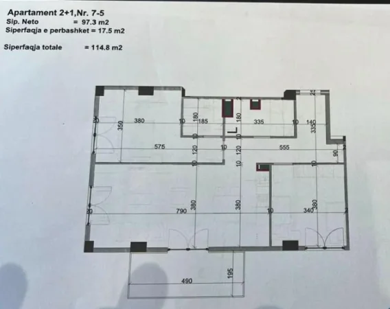 Tirane, shes apartament 2+1+Aneks+Ballkon Kati 7, 115 m² 195.160 € (Javer Malo)