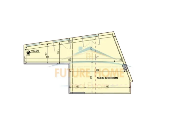Tirane, jepet me qera ambjent biznesi Kati 0, 55 m² 650 € (Rruga e Barrikadave)