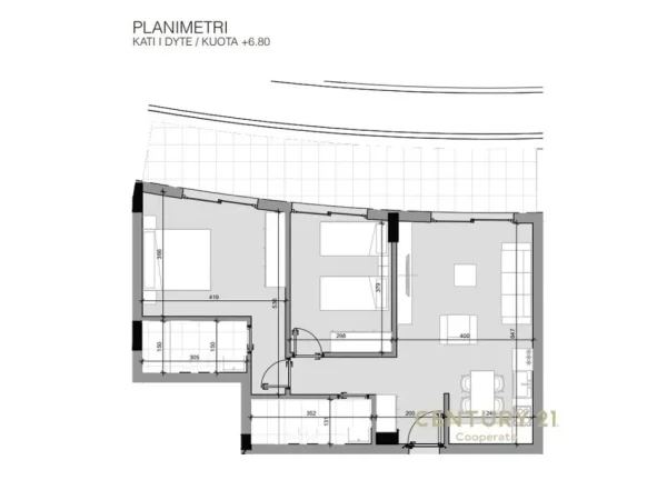 Tirane, shes apartament 2+1+Aneks+Ballkon Kati 3, 86 m² 214.000 € 