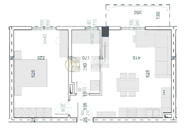 Tirane, shitet apartament 1+1 Kati 2, 67 m² 57.000 € 
