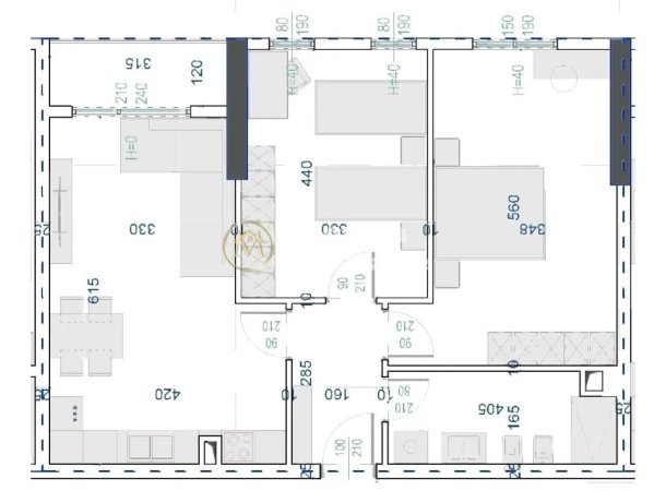 Tirane, shitet apartament 2+1 Kati 1, 90 m² 77.000 € 