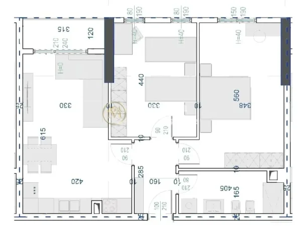 Tirane, shitet apartament 2+1 Kati 1, 90 m² 77.000 € 