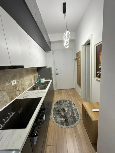 Tirane, jepet me qera apartament 1+1 Kati 3, 400 € (ALI DEM, KOMPLEKSI MANGALEM 21)