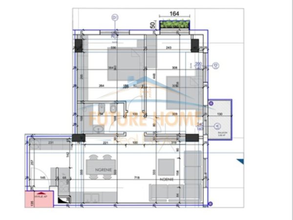 Tirane, shitet apartament 2+1+Ballkon Kati 1, 92 m² 164.000 € (Ali Dem)