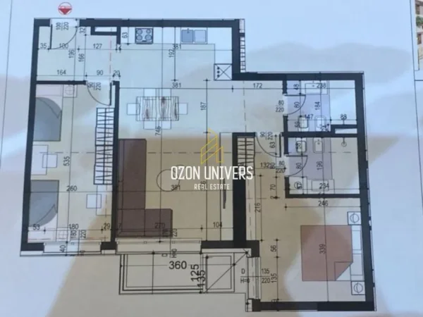 Tirane, shitet apartament 2+1+Ballkon Kati 4, 108 m² 173.280 € (Apartament 2+1+2 për shitje tek Alibej Residence, Rruga Jordan Misja!)