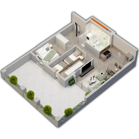 Tirane, shitet apartament 2+1+Ballkon Kati 0, 84 m² 112.430 € 