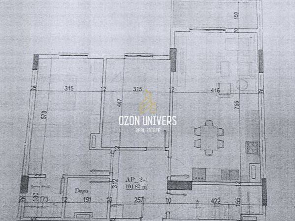 Tirane, shitet apartament 2+1+Ballkon Kati 4, 119 m² 101.116 € (Impact Residence, Kamëz Tirana, Albania)