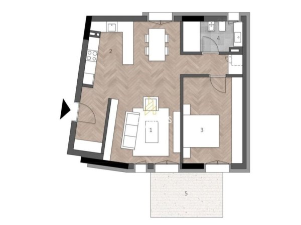 Vlore, shitet apartament 1+1+Ballkon Kati 1, 135 m² 387.088 € (Green Coast 2)