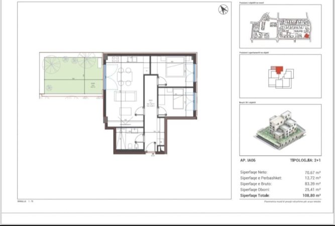 Dhermi - Palase, shitet apartament 2+1 Kati 0, 108 m² 256.500 € (DRIMADHES)
