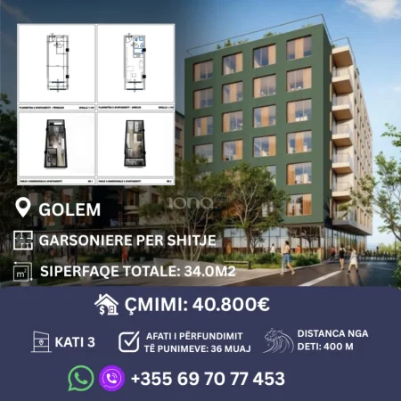 Golem, shitet garsonier Kati 3, 40.800 €