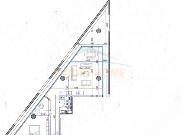 Tirane, shitet apartament 1+1+Ballkon Kati 3, 158 m² 284.040 € (Tirana Tower)