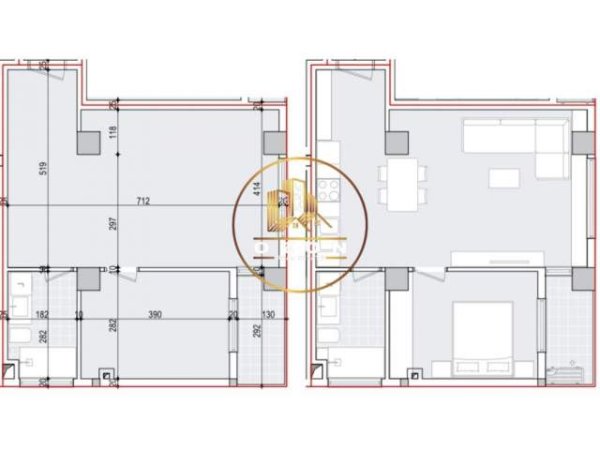 Tirane, shitet apartament 1+1+A+BLK Kati 1, 58 m² 1.700 Euro/m2 (PAZARI I RI)