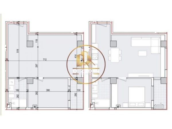 Tirane, shitet apartament 1+1+A+BLK Kati 2, 58 m² 98.260 Euro (SHKOLLA E KUQE)