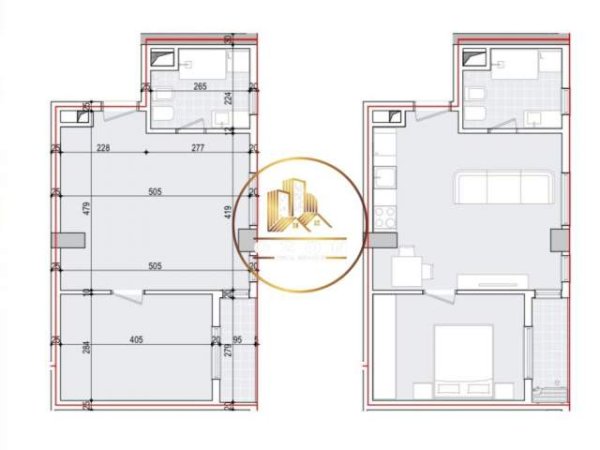 Tirane, shitet apartament 1+1+A+BLK Kati 2, 69 m² 116.960 Euro (SHKOLLA E KUQE)