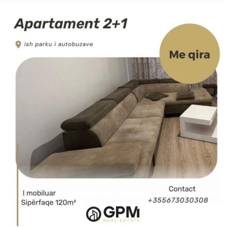 Tirane, jepet me qera apartament 2+1 Kati 2, 120 m² 60.000 Leke (Ish-Parku i Autobusave)