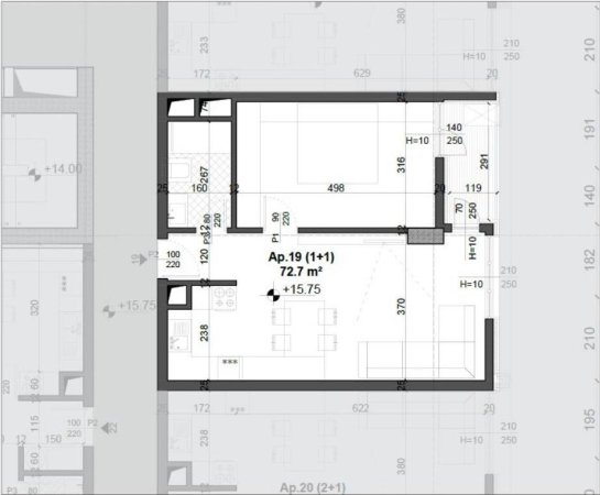 Tirane, shitet apartament 1+1 Kati 4, 72 m² 116.000 € (FUSHA E AVIACIONIT)