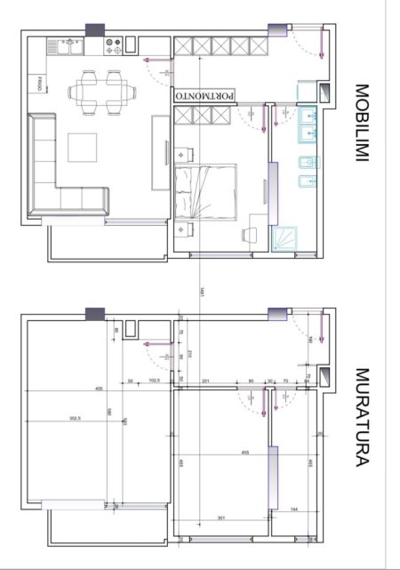 Tirane, shitet apartament 1+1 Kati 7, 76 m² 108.000 € (Misto Mame)