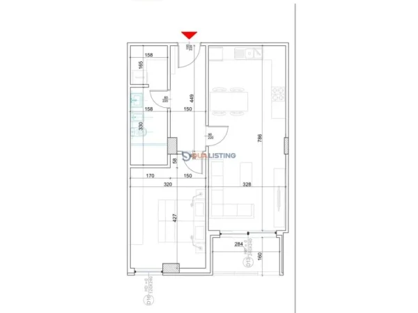 Tirane, shitet apartament 1+1 Kati 3, 