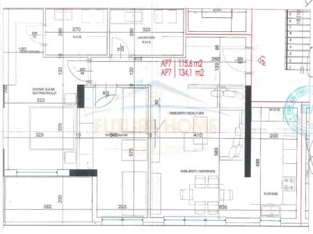 Tirane, shitet apartament 2+1 Kati 3, 115 m² 202.000 € 