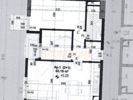 Tirane, shitet apartament 1+1 Kati 1, 93 m² 135.000 € 