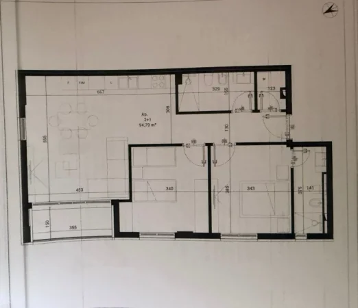 Tirane, shitet apartament 2+1+Aneks+Ballkon Kati 1, 112 m² 199.000 € (Park House)