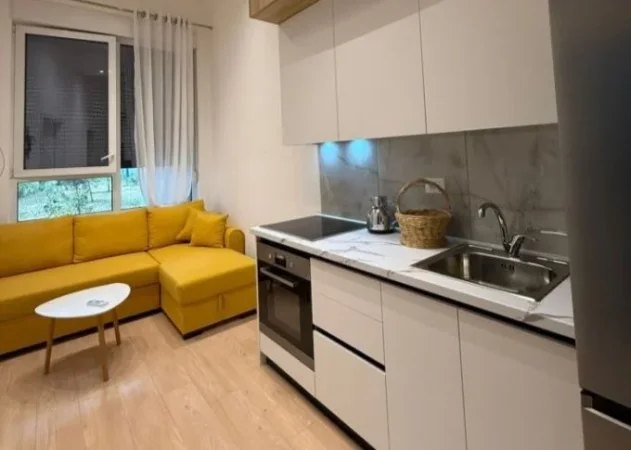 Tirane, jepet me qera apartament 1+1 Kati 0, 45 m² 500 € (tek 21 Dhjetori, Kompleksi Kontakt.)