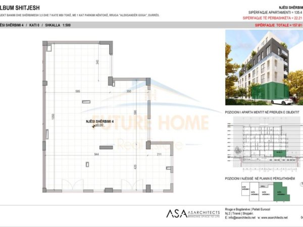 Durres, shitet ambjent biznesi Kati 0, 157 m² 441.000 € (Spitali)