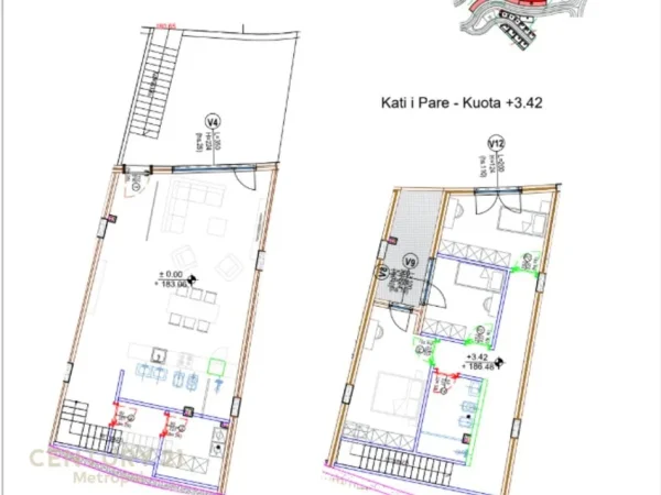 Tirane, shitet apartament 3+1+Aneks+Ballkon Kati 1, 230 m² 400.000 € (Kodra e Diellit)