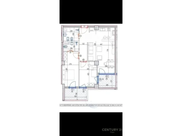 Tirane, shitet apartament 2+1+Aneks+Ballkon Kati 3, 124 m² 188.000 € (Kompleksi Mara)