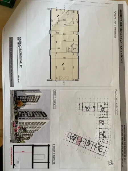 Tirane, shitet dyqan Kati 0, 126 m² 415.000 €