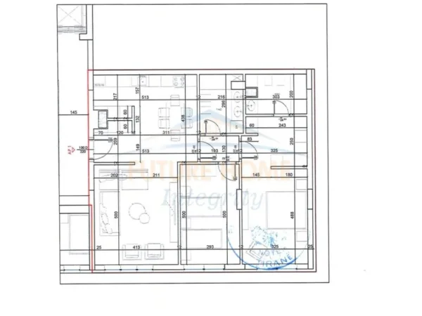 Tirane, shitet apartament 2+1+2 Kati 1, 131 m² 158.000 € ( prane rruges se Elbasanit)