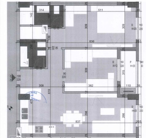 Tirane, shitet apartament 2+1+2,  Kati 8, 102 m² 183.780 € (Brryli)