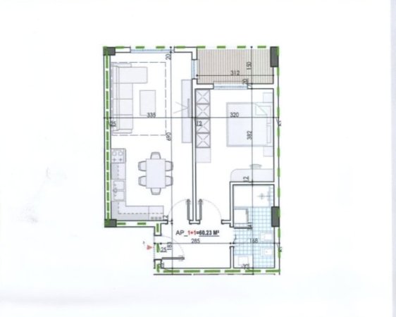 Tirane, shitet apartament duplex 1+1+Ballkon Kati 7, 70 m² 56.000 € (Mehillaj Kamez 1+1 Per Shitje Klering)