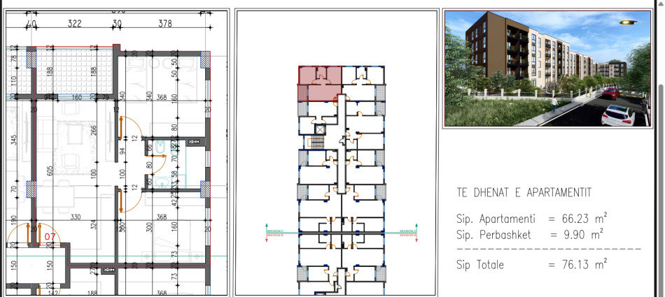 OKAZION Shitet Super Apartament 2+1 ne Paskuqan , 76 m² 77.000 €uro