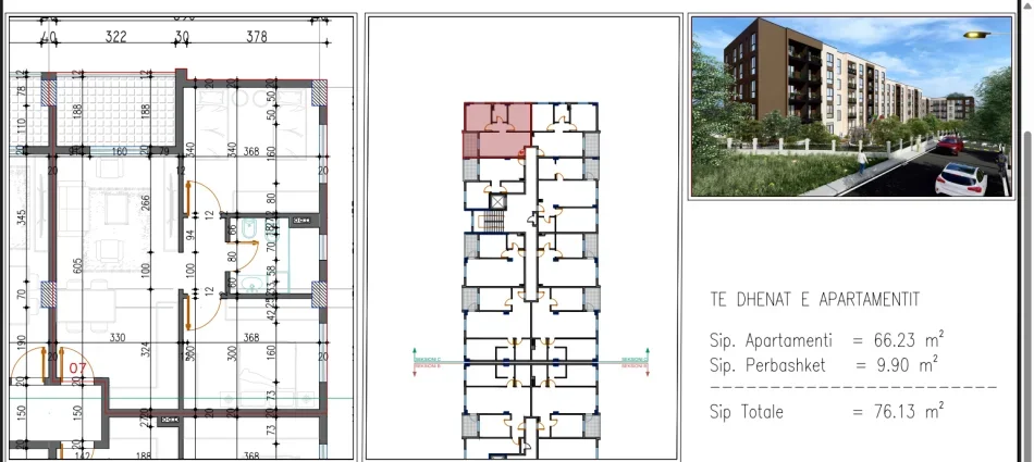 OKAZION Shitet Super Apartament 2+1 ne Paskuqan , 76 m² 77.000 €uro