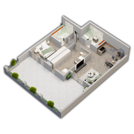 Tirane, shitet apartament 2+1+Ballkon Kati 7, 109.500 m² 109.500 € 