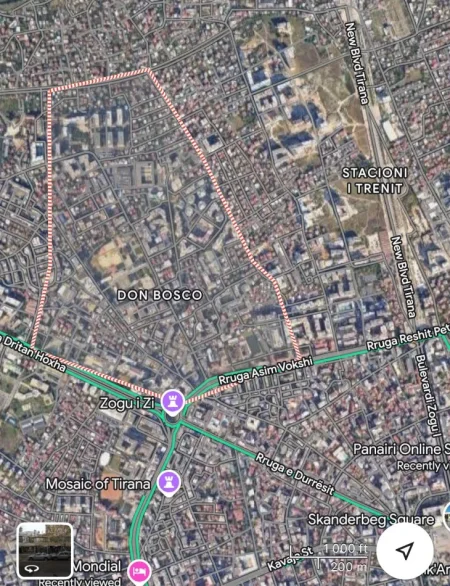 Tirane, shitet apartament 1+1+Ballkon Kati 7, 56 m² 117.000 € (Rruga Muzaket, Don Bosko)