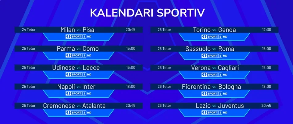 Supersfidat e Fundjaves dhe Mesjaves ne Serie A