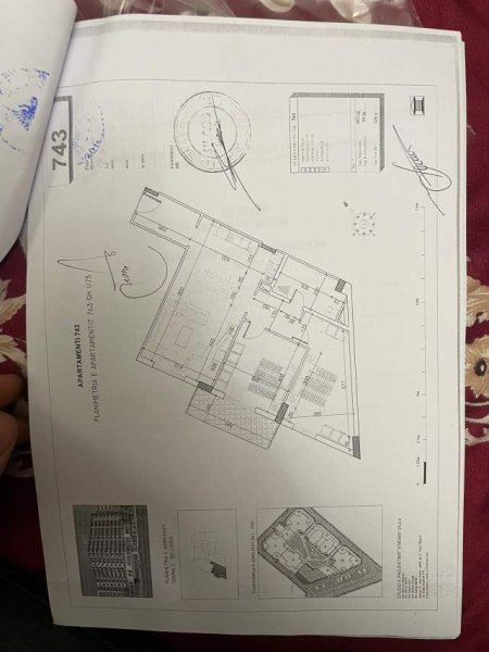Tirane, shitet apartament 2+1+BLK Kati 3, 126 m² 90.000 Euro (rruga Kastriotet)