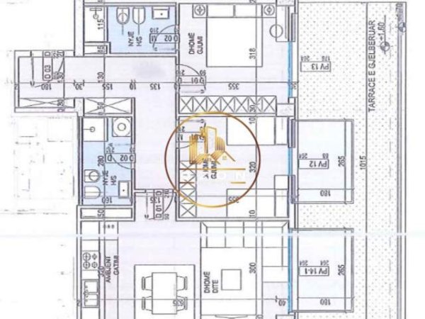 Tirane, shitet apartament 2+1+A+BLK Kati 1, 106 m² 1.250 Euro/m2 (KOMPLEKSI ASL)